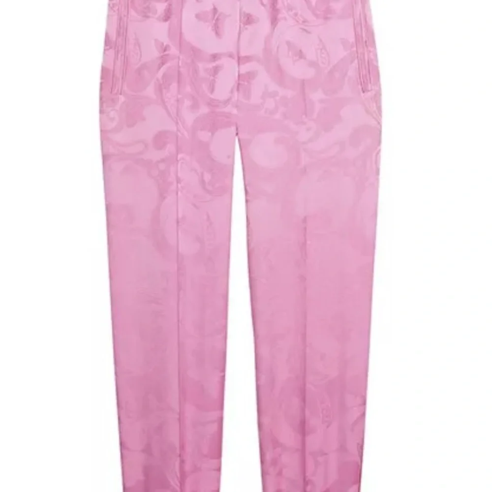 Fleur Du Mal Pajama Track Pant in Azalea Paisley Jacquard Elastic Waist‎ Size M - Picture 4 of 15